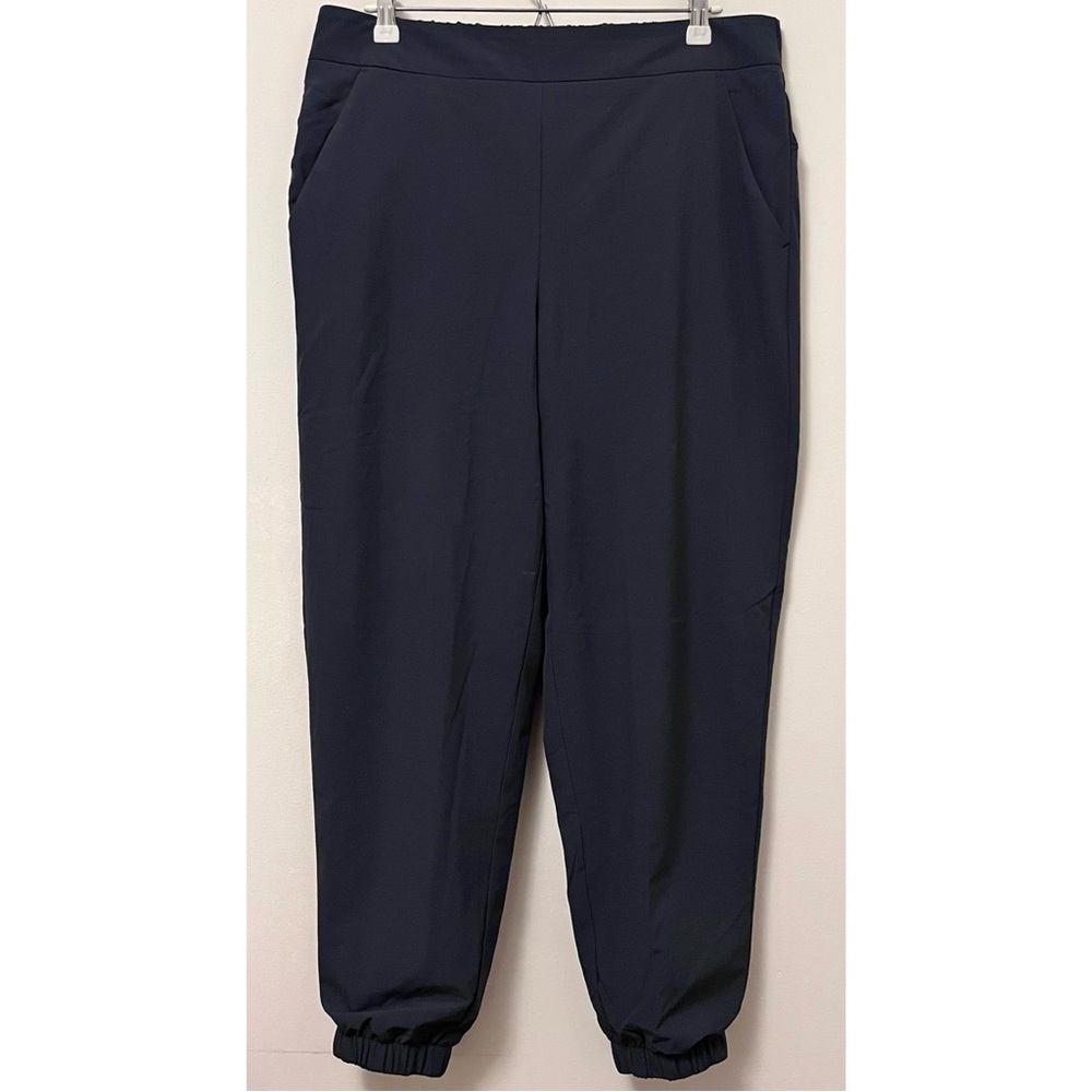 All in Motion • Large • Navy Jogger Track Pants Fully Lined Elastic Cuff Bottom